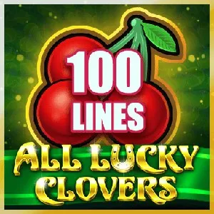 Screenshot από το παιχνίδι καζίνο All Lucky Clovers στο BassBet, παρουσιάζοντας τον τροχό και τα σύμβολα.